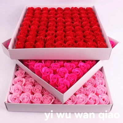 Emulational Decoration Craft Bar Soap Bath Handmade Soap Flower Head Valentine's Day Mother's Day Women's Day Rose Gift