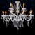 15-Head Double-Layer White Crystal Chandelier Milky White Candle Light Glass Chandelier Suitable for Living Room Dining Room Bedroom