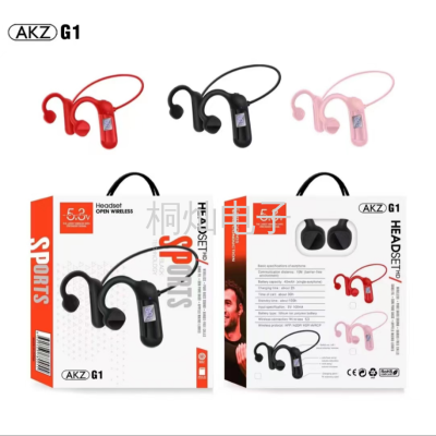 New Arrival AKZ-G1 Bone Conduction Headset Non in-Ear Ultra-Long Standby Life Wireless Sports Bluetooth Headset