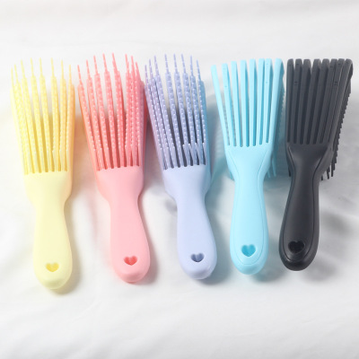 New Eight-Claw Comb Massage Comb Tangle Teezer Fluffy Afro Pick Hairdressing Comb Vent Comb Styling Vent Comb