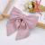 New Women's Sweet Ribbon Large Cloth Bowknot Leather Tag Spring Clip Clasp Wholesale Barrettes