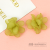 Japanese and Korean Ins Style Net Red Three-Dimensional Rose Petals Resin Accessories DIY Spring and Summer Green Flowers Earring Material Wholesale