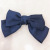 Korean Style Summer New Satin Solid Color Bow Two-Layer Spring Clip Versatile Fashion Ponytail Clip Head Clip