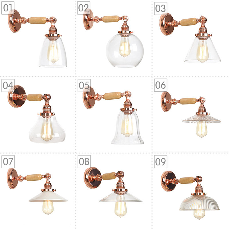 后现代壁灯过道床头卧室灯北欧创意个性简约走廊LED玫瑰金灯具