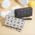 Double-Layer Wallet New Wallet Long Wallet Simple Letter Wallet Mobile Phone Bag Clutch Wallet