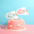 Rainbow Clouds Quicksand Love Heart Happy Birthday Cake Plug-in Spanish Cake Plug-in Party Decoration
