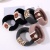Towel Ring Leather Cover Women's Headband Tie Height Ponytail Hair Ring Korean Style Seamless Rubber Band Simple Bold Highly Elastic Hair Rope