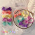 Candy Color Towel Ring Hair Band Bow Hairtie 2022new Colored Hair Band Internet Hot Rubber Band for Women