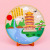 Children's Ancient Poetry Stickers New Year Creative Gift DIY Handmade Paste Material Package Kindergarten Educational Toys