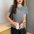 White Short-Sleeved T-shirt Women's Cotton Solid Color Casual Temperament Multi-Color Summer New Loose All-Matching Korean Style Tops