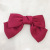 Korean Style Summer New Satin Solid Color Bow Two-Layer Spring Clip Versatile Fashion Ponytail Clip Head Clip