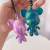 DIY Fluid Violent Bear Keychain Handmade Violent Bear Material Package Pigment Big Head Bear Keychain Novelty Toys