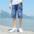 Summer Thin Denim Cropped Trousers Men's Loose Straight Short Pants Summer New Trendy Casual Fifth Pants