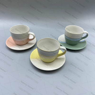 Cup and Saucer Ceramic Cup Dish Ceramic Set Tableware Set Coffee Cup Milk Cup Afternoon Tea Cup