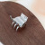 Japanese-Style Alloy Cat Grip Small Cartoon Cherry Barrettes Hollow Metal Shark Clip Back Head Hair Claw Wholesale