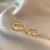 Korean Ins Cool Style Retro Moonlight Opal Ring Internet Celebrity Open Ring Two-Piece Set Girlfriends Index Finger Ring