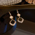 Sterling Silver Needle Simple Pearl Earrings Female Korean Personality Ins Frosty Style Earrings Trending on TikTok Hot-Sale Earrings