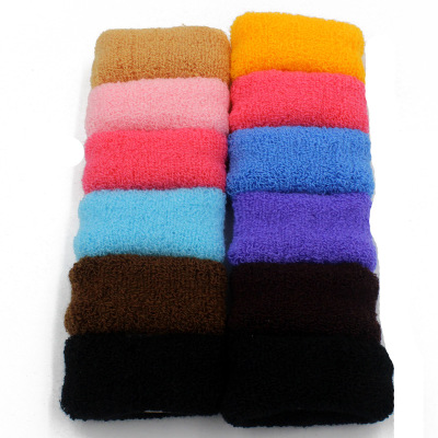Single Yarn Hair Ball Small Wide Towel Hair Ring Jewelry Wholesale Candy Color Sweet Fashion Not Wrapped