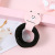 Korean Style Women's Simple Solid Color Mori Style Towel Ring Coated Yarn Ultra-Fine High Elastic Rubber Band Seamless Hairband