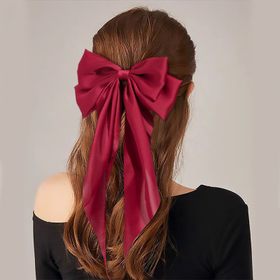 Big Bow Headdress Barrettes Net Red Banderole New Zhao Liying Same Style Ponytail Spring Hairpin Barrettes Hair Band Female Hair Tie