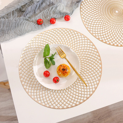 European-Style High-End Insulation Placemat Non-Slip PVC Teacup Mat Household Anti-Scald Circle and Creative Phnom Penh Hollow Coaster