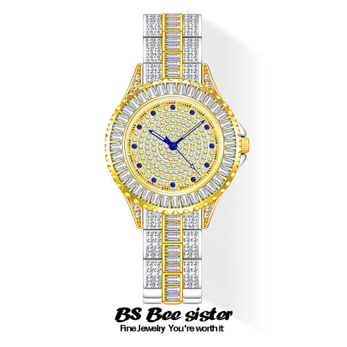 BS New Arrival Hot Sale Watch Factory Direct Sales Foreign Trade Starry Diamond Light Luxury Women‘s Watch One Piece Dropshipping Fa1686