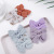 Cross-Border New Arrival Children's Hair Accessories Baby Cotton Bow Barrettes Amazon Hot Selling Baby a Pair of Hairclips 4-Piece Set