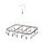 Household Multi-Clip Socks Rack Multi-Functional 20 Clip Drying Rack Windproof Square Aluminum Alloy Clothes Hanger