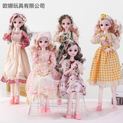 Princess NACO Barbie Doll 60cm Exquisite Lolita Serial Music Dress-up Blink Joint Movable