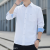 2022 Oxford Long-Sleeved Shirt Men's Korean-Style Slim-Fit Solid Color Middle-Aged and Young Men's Shirt Leisure Shirt Shirt