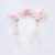 Factory Direct Supply Light Pink Cloth Flowers Turkey Feather Decoration Women's Metal Barrettes Long Fringe Antique Traditional Han Clothing Accessories