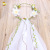 European and American Garland Bridal Veil Handmade White Rose Rattan Garland Seaside Bride Wreath Headdress in Stock Wholesale