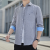 2022 Oxford Long-Sleeved Shirt Men's Korean-Style Slim-Fit Solid Color Middle-Aged and Young Men's Shirt Leisure Shirt Shirt