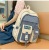 2022ins Korean Style Schoolbag Female Junior High School Student Grade 3 to Grade 6 Large Capacity Backpack Double Pocket