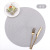 Ningxin Cross-Border Pp round Handmade Woven Placemat Heat Proof Mat Table Mat Hotel Western-Style Placemat Non-Slip Mat Home Decoration