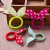 Factory Wholesale Korean Style Rabbit Ears Hair Band Candy Color Towel Ring Tie-Up Hair Head Rope 2 Yuan Store Small Gifts Gifts