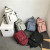 Foreign Trade Wholesale Schoolbag Female Korean Harajuku Ulzzang Junior High School College Students Solid Color Nylon Waterproof Backpack Men