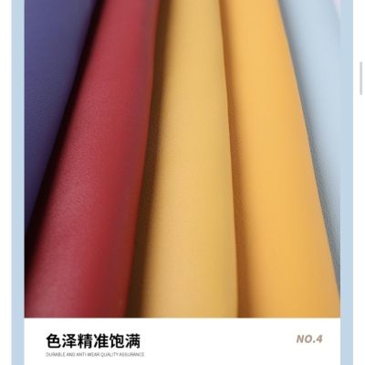 Factory Customized cross-border 1.4mm imitation cotton velvet Napa texture leather table mat mouse pad luggage PVC leath