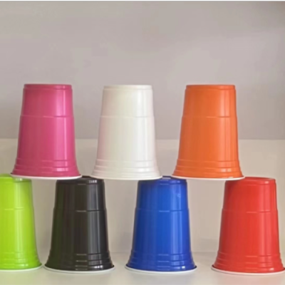 Factory Supply Disposable Plastic Cup Color Plastic Cup Disposable Paper Cup OEM Customized Advertising Cup