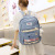 Leisure Middle School Students Campus Multi-Layer Large Capacity Backpack Schoolbag College Student Japanese Cute Contrast Color Schoolbag