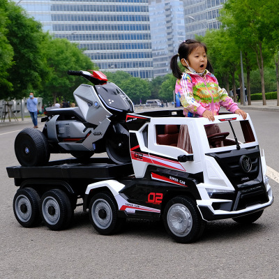 Large Children's Electric Car Baby Kart Four-Wheel Remote Control Toy Car New Baby off-Road Vehicle One Piece Dropshipping