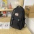 Trendy Schoolbag Male High School Student Simple Large Capacity Travel Backpack Casual Japanese Trendy Female Solid Color College Students' Backpack