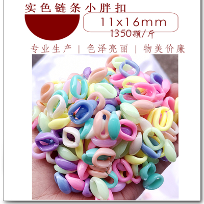 Acrylic Connecting Shackle Spring Color Small Fat Buckle 11x16mm Handmade Diy Eye Chain Mask Chain Accessories Wholesale