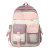 2022ins Korean Style Schoolbag Female Junior High School Student Grade 3 to Grade 6 Large Capacity Backpack Double Pocket