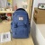 Trendy Schoolbag Male High School Student Simple Large Capacity Travel Backpack Casual Japanese Trendy Female Solid Color College Students' Backpack