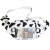 2022 New Korean Chest Bag Women's Cows Pattern Plaid Nylon Cloth Students' Crossbody Bag Casual Waist Bag Trendy Small Bag