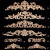 Solid Wood Carving Flower European-Style Patch Decals Trim Lintel Head Flower Background Wall Long Flower Cabinet Door Wood Carving Flower Decorative Horizontal Flower