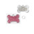 New Bone ID Tag Pet Decorations Pet Dog Brand Pet Collar Pendant Laser Lettering Customizable