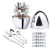 Heart Mirror Egg Stainless Steel Tableware 24-Piece Set Western Food Knife, Fork and Spoon Suit Egg Tableware Party Gathering Gift Giving Presents