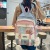 2022 Stickers Contrast Color Cute Large Capacity Schoolbag Junior and Senior High School Student Backpack Combination Bag Female PVC Nylon